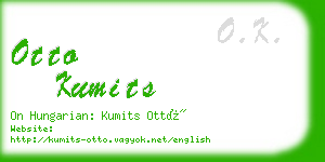 otto kumits business card